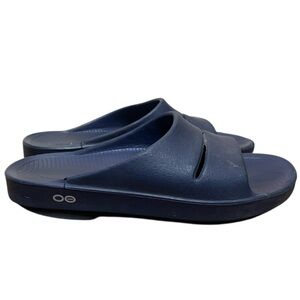Oofos ooahh navy slide sandal